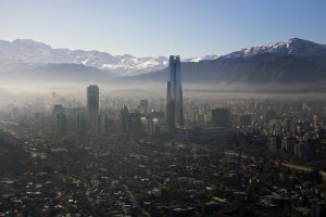 Smog en Santiago, Chile.