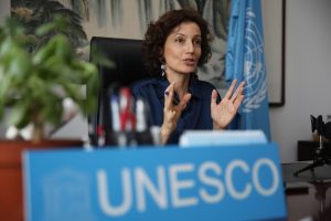 La directora general de la UNESCO, Audrey Azoulay, visita Pekín