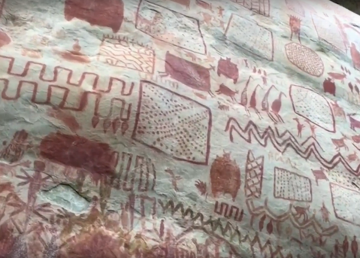 Pinturas rupestres en la sierra colombina, patrimonio de la humanidad