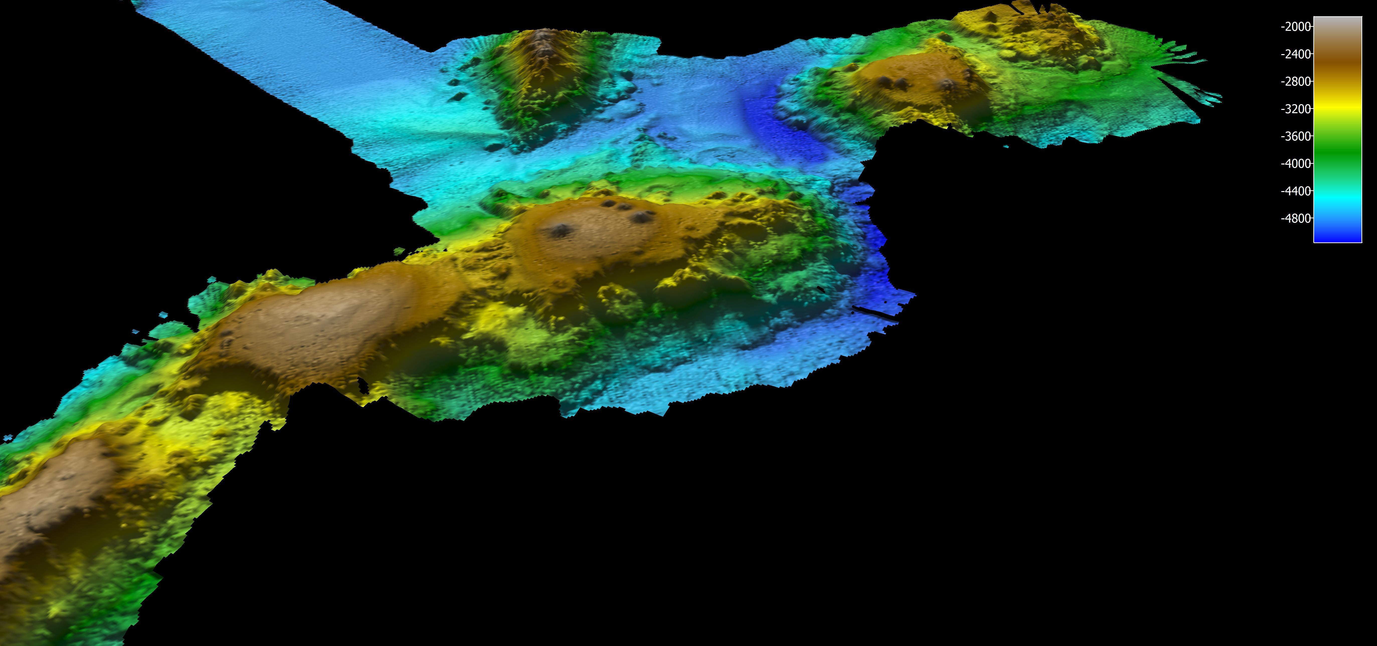 Una expedición descubre una cadena de montañas submarinas