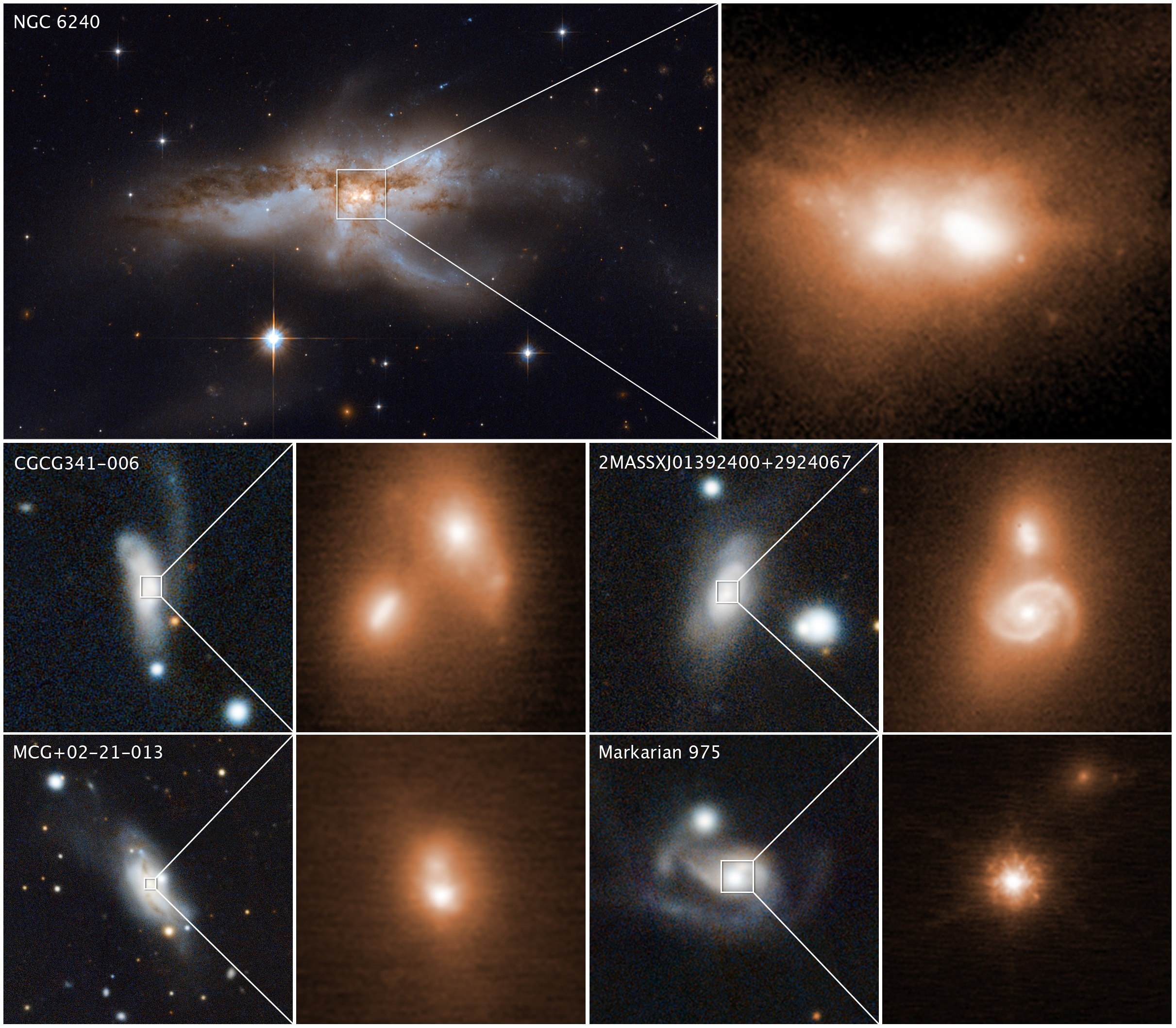 Hallan en Chile la relación entre el choque de galaxias y la voracidad de los agujeros negros