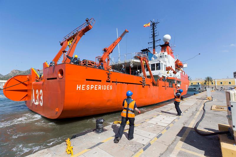 El Buque español  Hespérides hará su primera escala en Montevideo