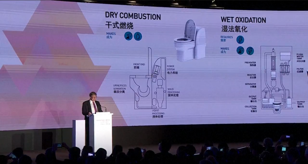 Los retretes, clave del desarrollo, Bill Gates