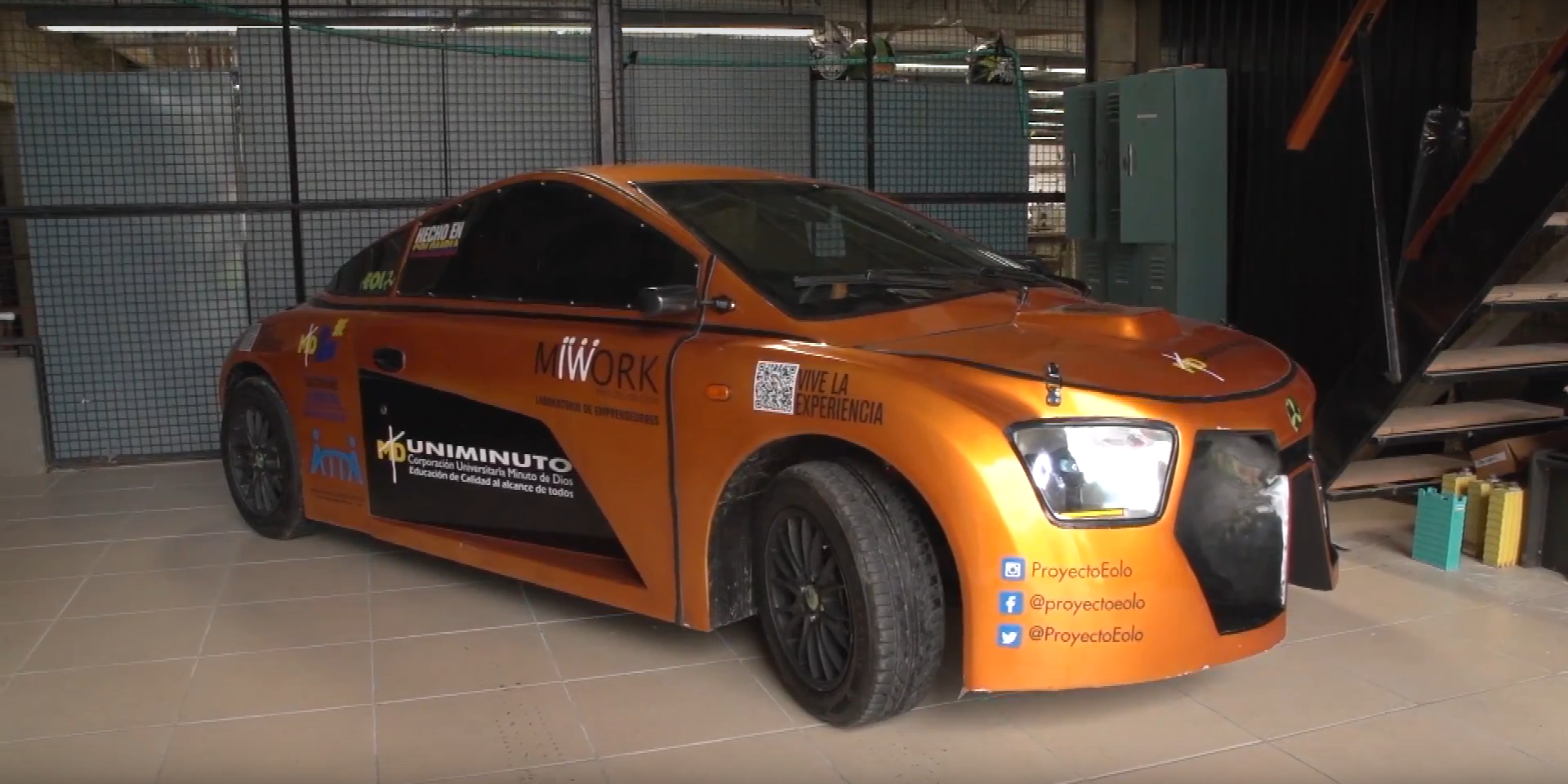 Un coche alimentado por el viento