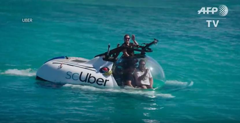 Uber lanza viajes en submarino