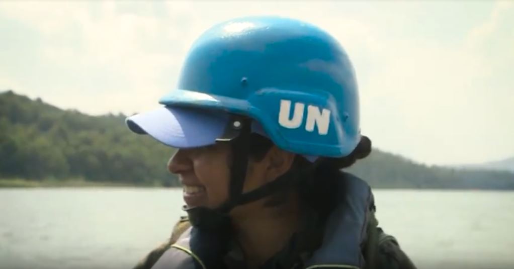 Mujer Uruguaya en los cascos azules de la ONU