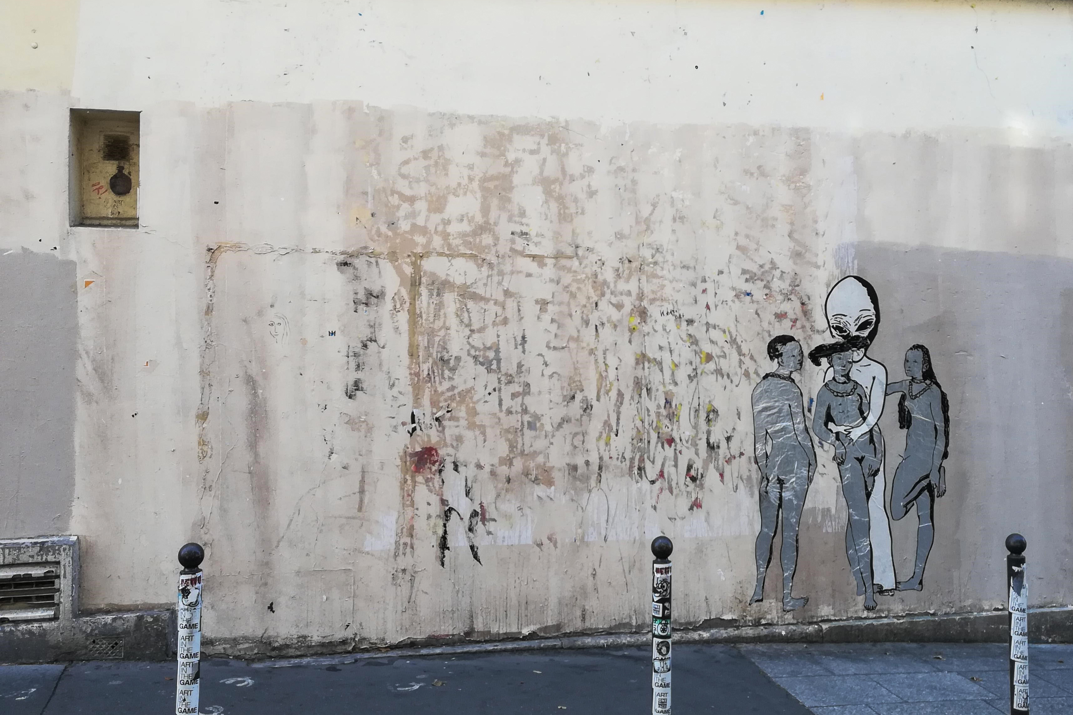 Roban una obra de Banksy en el centro de París