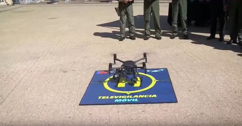 Drones, aliados para la seguridad de Chile