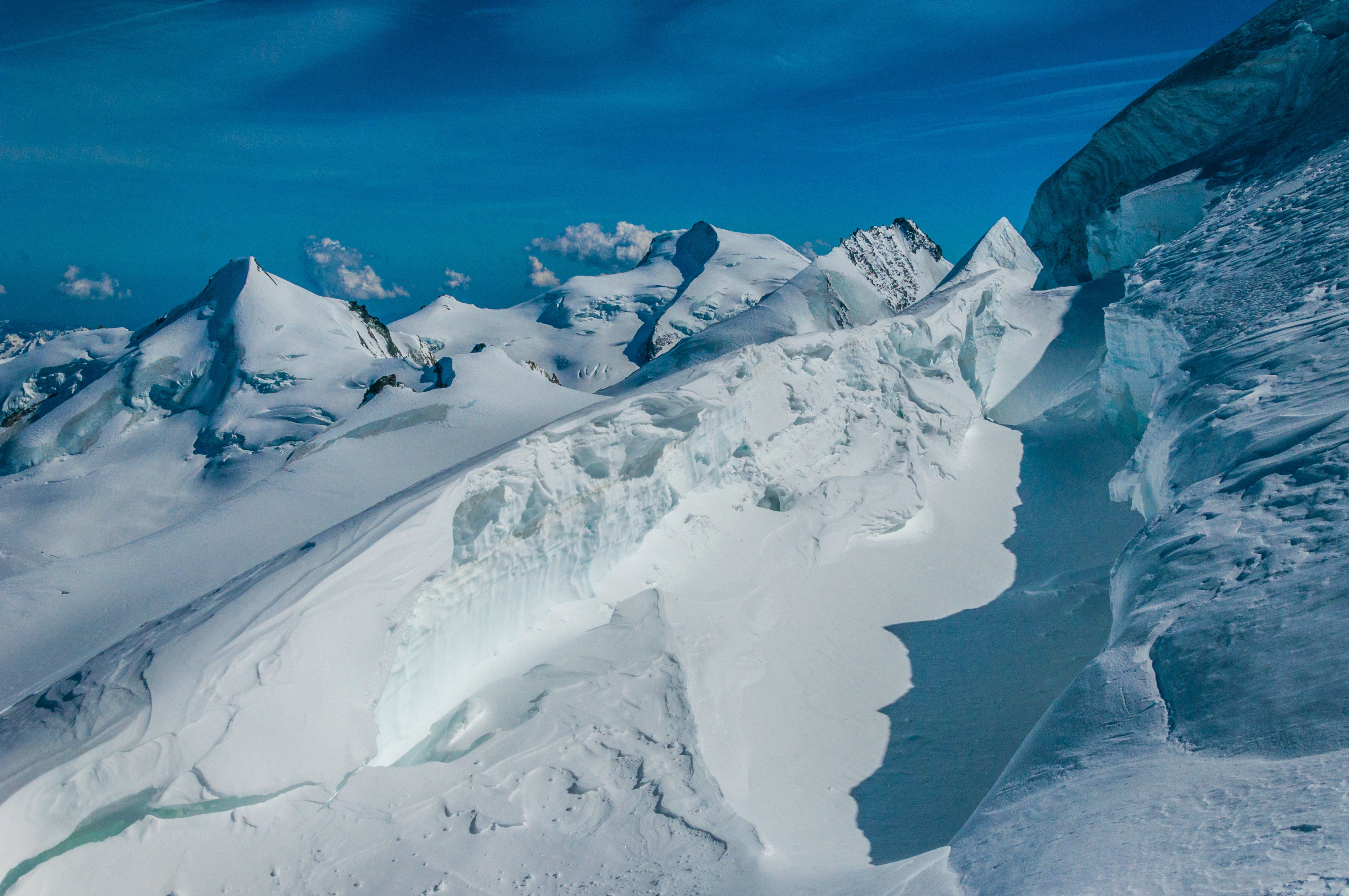 Glaciar Planpincieux en Mont Blanc a punto de colapsar