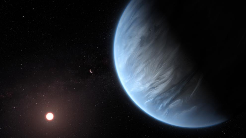 Detectan agua en la atmósfera de un exoplaneta potencialmente habitable