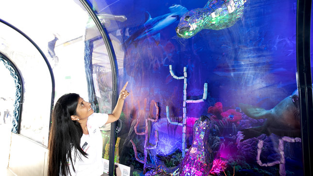 Inauguran en Perú acuario elaborado con material reciclado