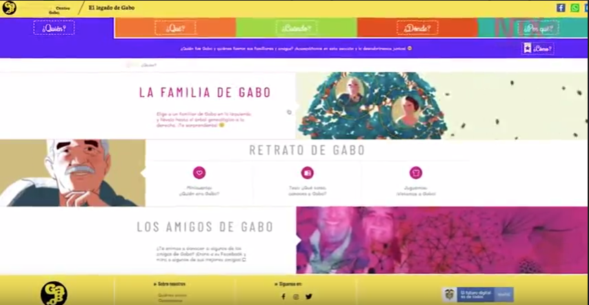 ‘El Legado de Gabo’, el micrositio para conocer la vida y obra de Gabriel García Márquez