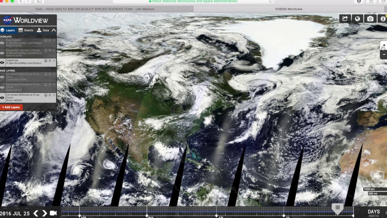 Explora el planeta Tierra con NASA Worldview