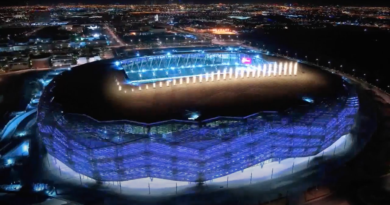 Inauguran estadio de fútbol a dos años del mundial, una proeza de la innovación 