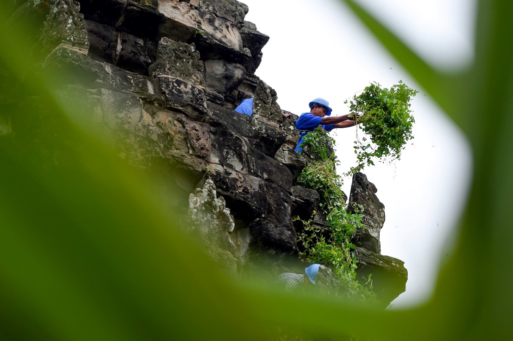 Los jardineros acróbatas de Angkor al rescate de las maravillas jemeres