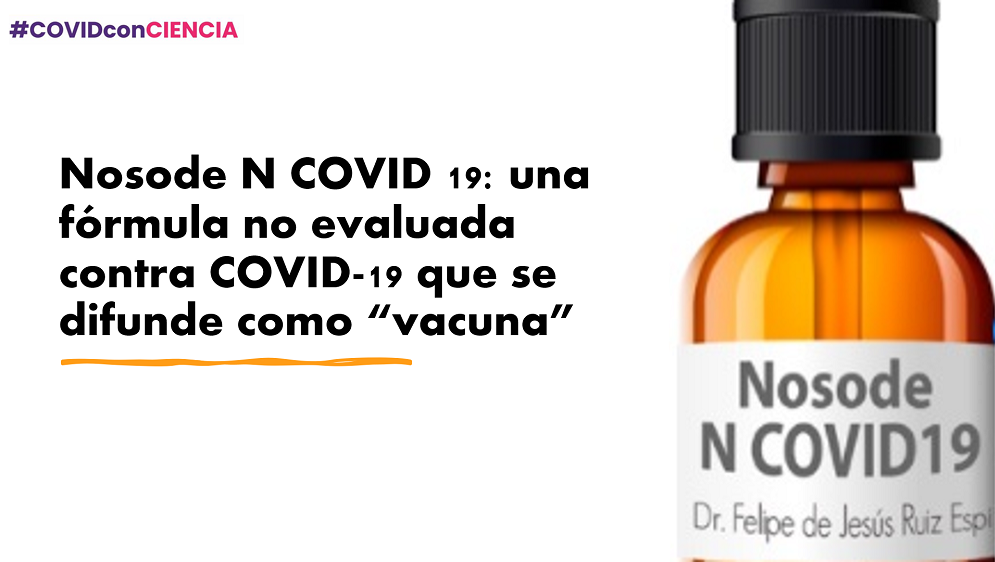 Nosode: una fórmula no evaluada contra COVID-19 que se difunde como “vacuna”