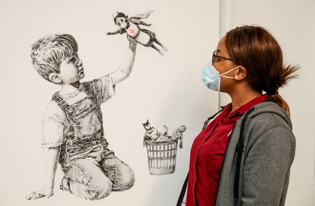 Un Banksy vendido en beneficio de la sanidad pública británica bate récord