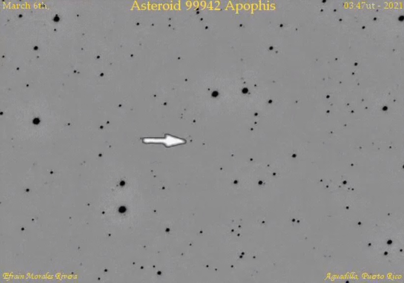 Captan desde Puerto Rico a Apophis, el asteroide que será visible en el 2029