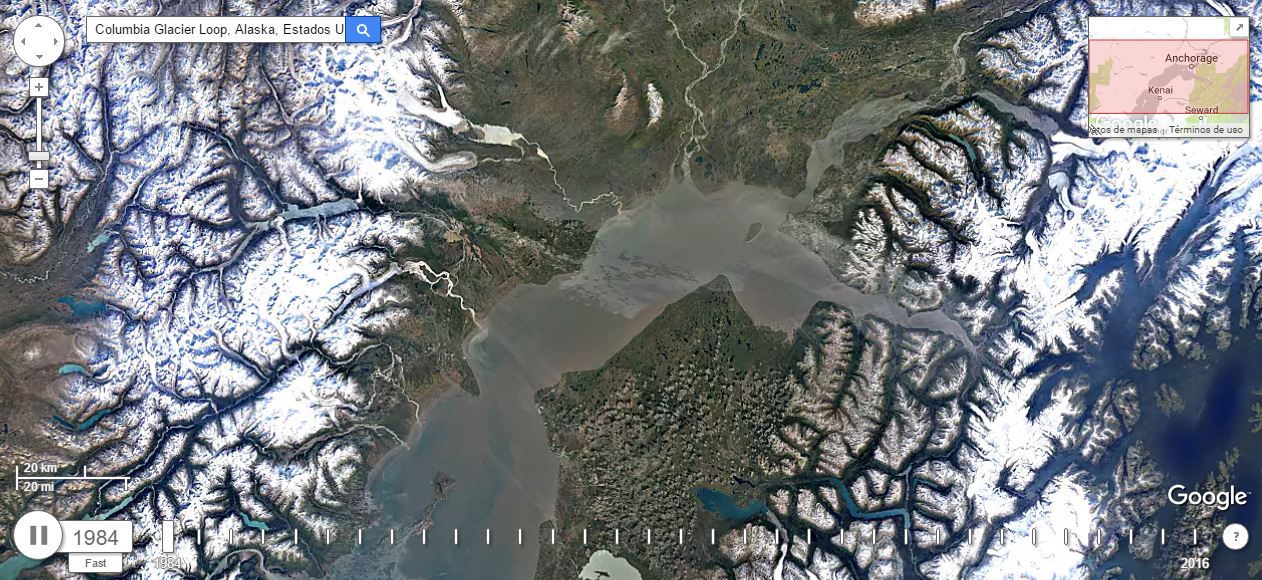 Google Earth añade una capa temporal para observar la evolución de la Tierra