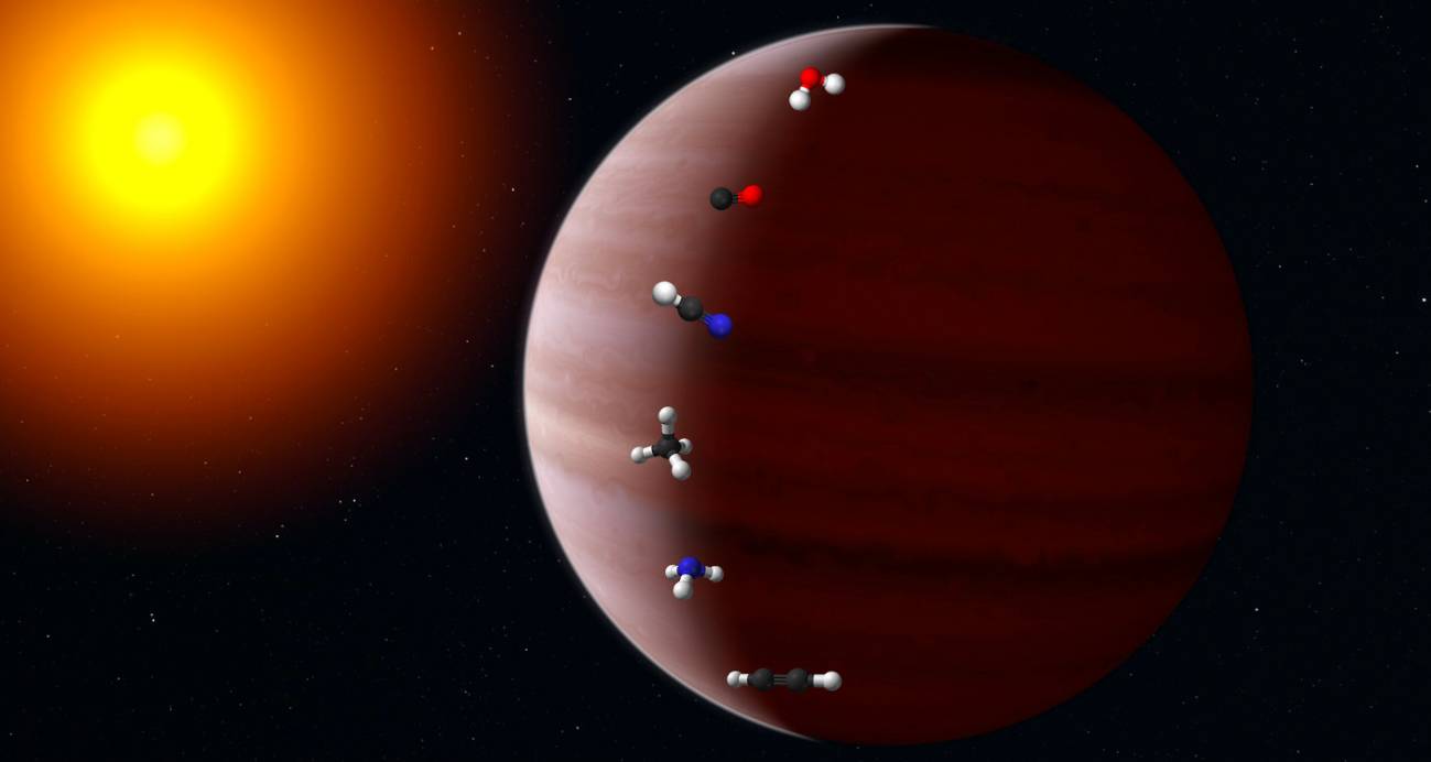 La migración de un exoplaneta deja una huella química en su atmósfera