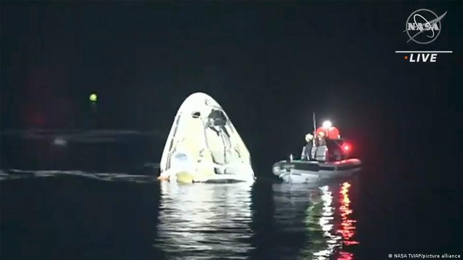 Regresa a la Tierra la primera misión tripulada entre la NASA y SpaceX