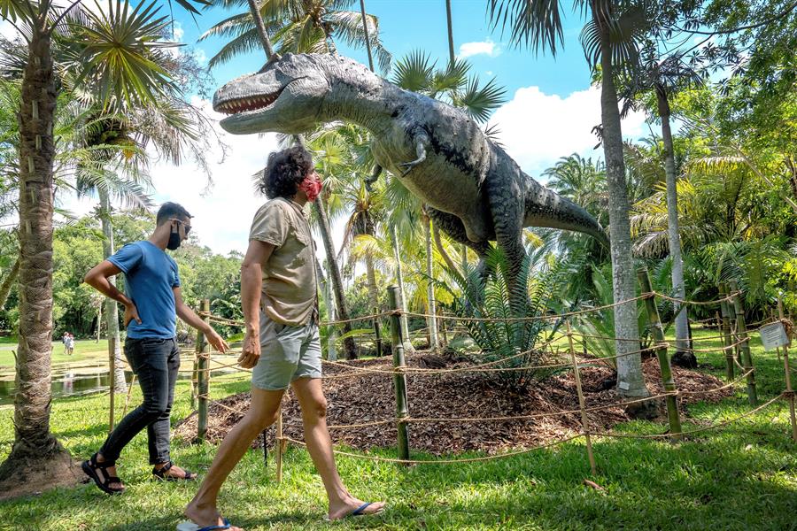 El Botánico Fairchild de Miami es un jardín jurásico poblado de dinosaurios