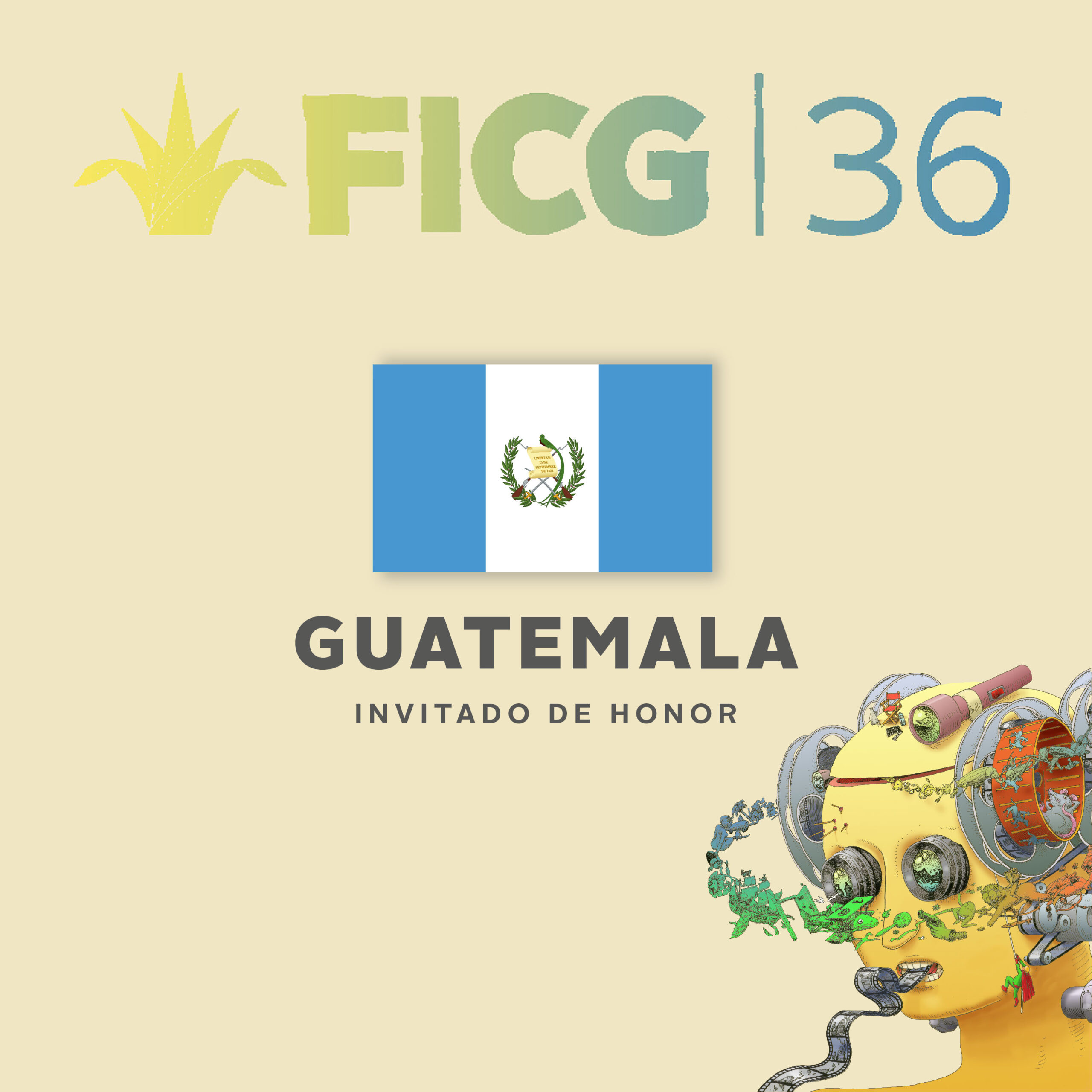 Guatemala, invitado de honor del FICG 36