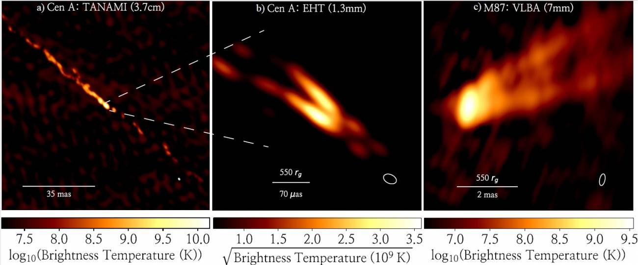 El corazón de la galaxia Centaurus A observado con un detalle sin precedentes