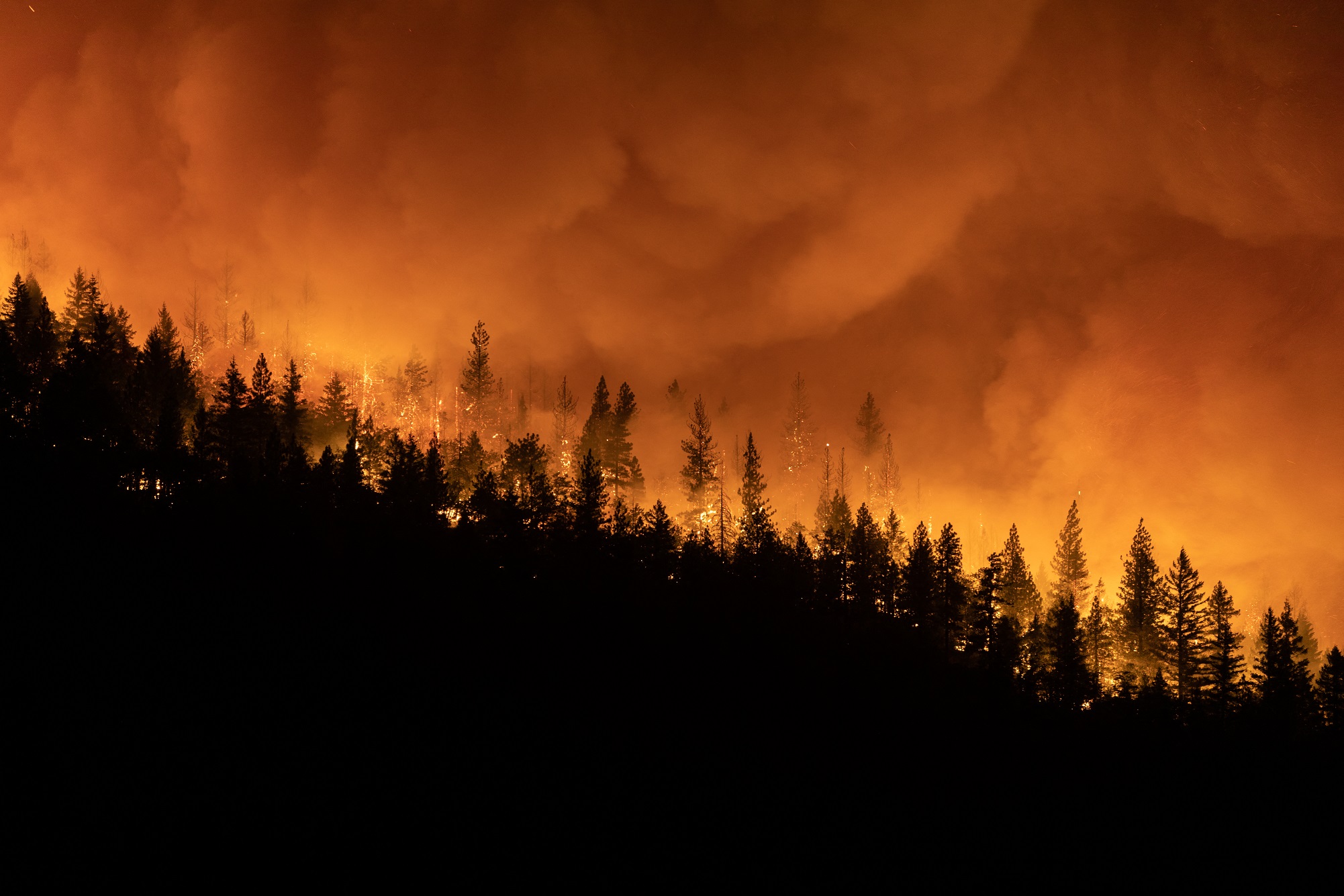 Crecen los enormes incendios forestales en California