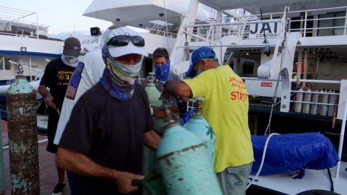 Cuba emplea barcos de buceo recreativo para producción de oxígeno medicinal