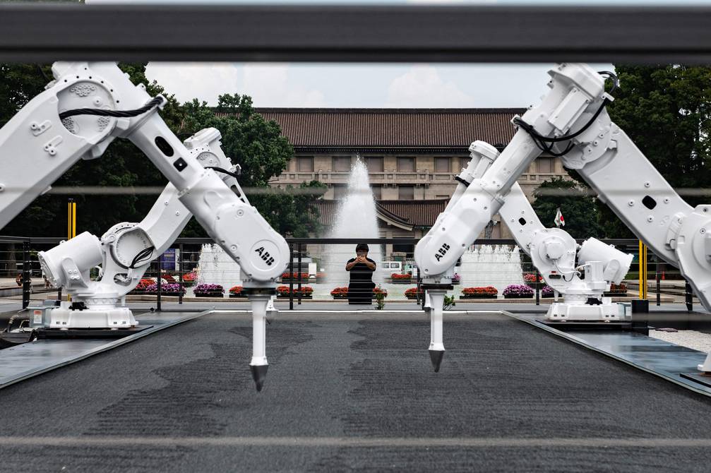 Los jardineros son robots en Japón