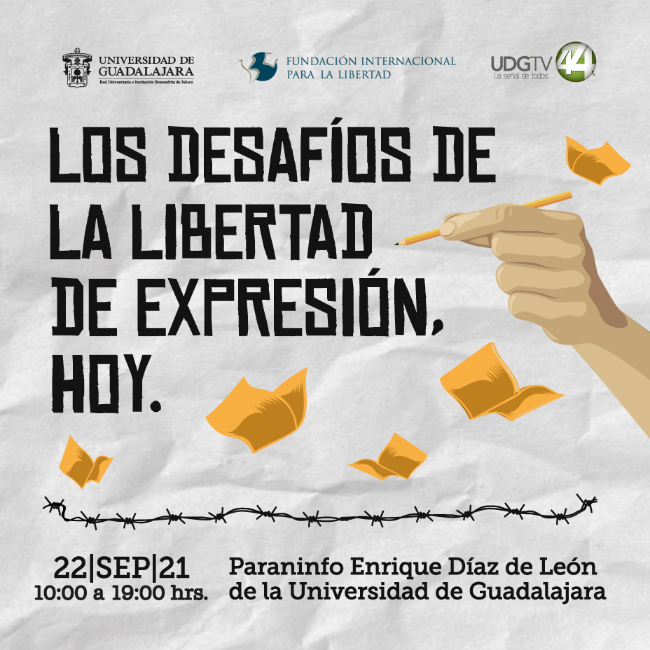 Premio nobel y Universidad de Guadalajara convocan a periodistas para discutir “Los desafíos de la libertad de expresión, hoy”