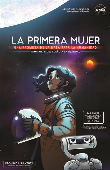 Cómic de la NASA con la primera hispana en pisar la Luna, ahora en español