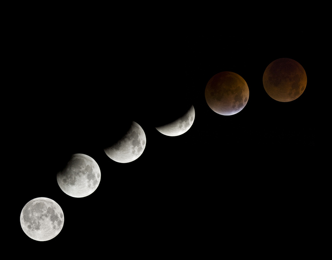 ¿Cómo será el eclipse lunar parcial de esta noche?