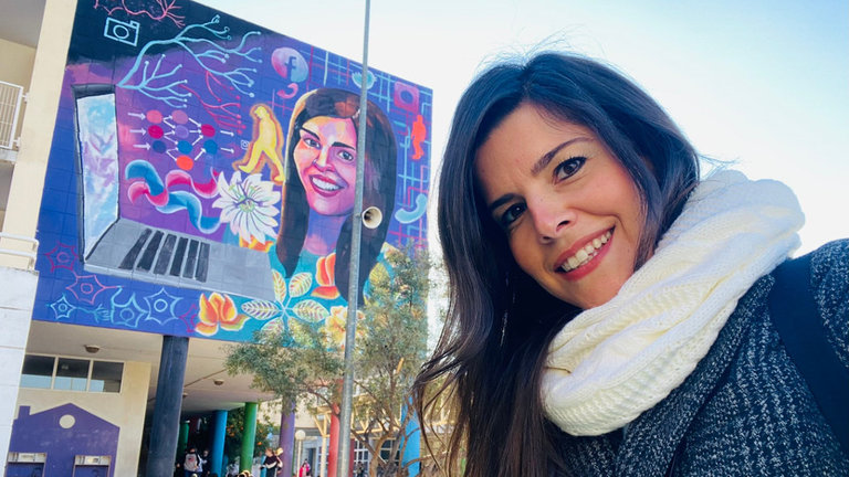 La ingeniera Ana Freire, protagonista del mural 25 de Dones de Ciencia