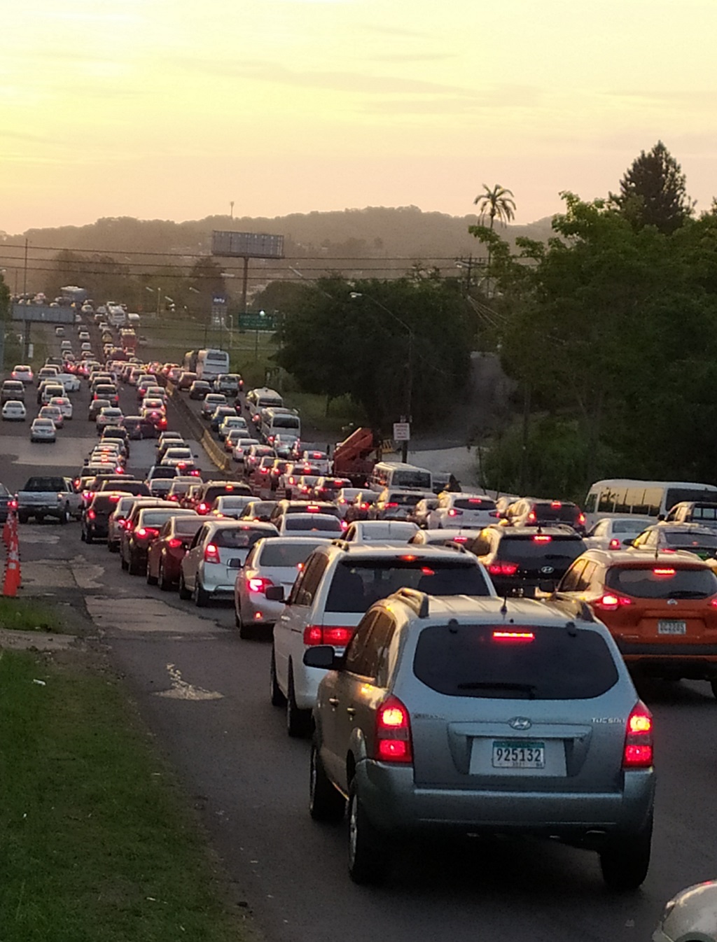 Perder la calidad de vida en medio de automóviles