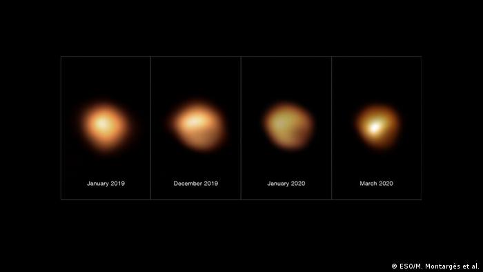 La estrella Betelgeuse perdió su brillo por enfriamiento y el polvo estelar