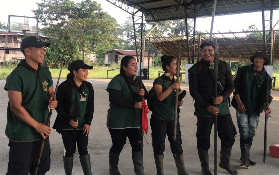 Los guardias indígenas de Ecuador celebran su primer encuentro nacional