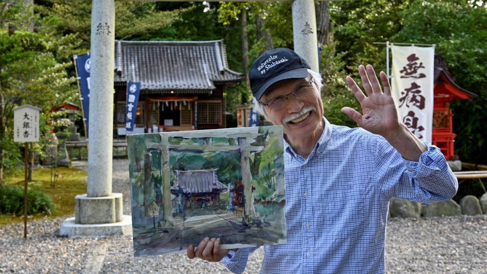 A sus 73 años, pintor japonés conquista las redes sociales con su arte