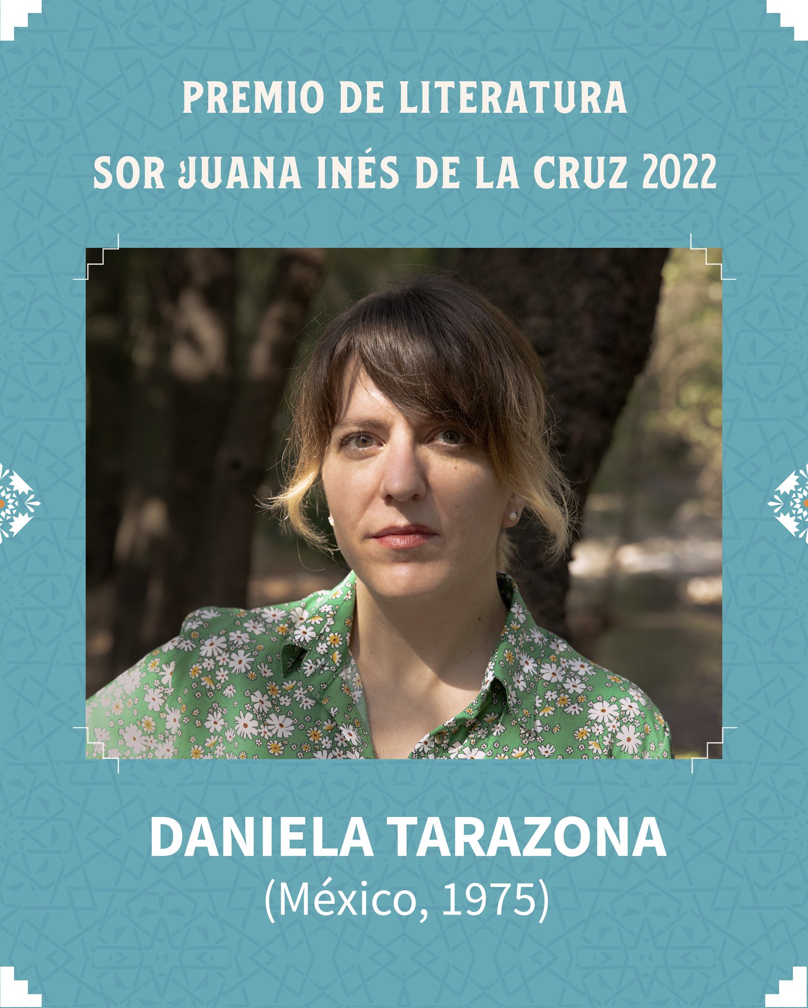 Daniela Tarazona, ganadora del Premio de Literatura Sor Juana Inés de la Cruz 2022