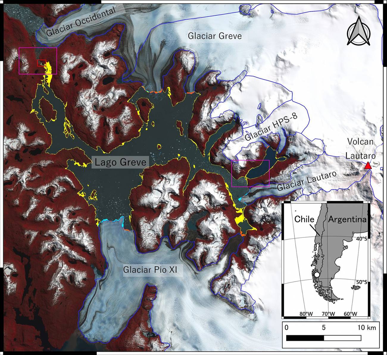 Los satélites GRACE captaron el vaciado masivo de un lago proglacial en Chile