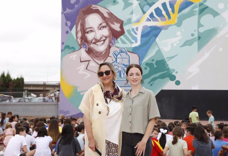 Ángela Nieto, protagonista de un nuevo mural del proyecto “Dones de ciencia”