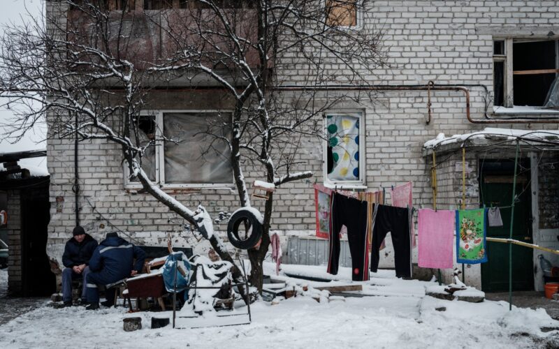 Los ucranianos de Bajmut sufren por la falta de agua