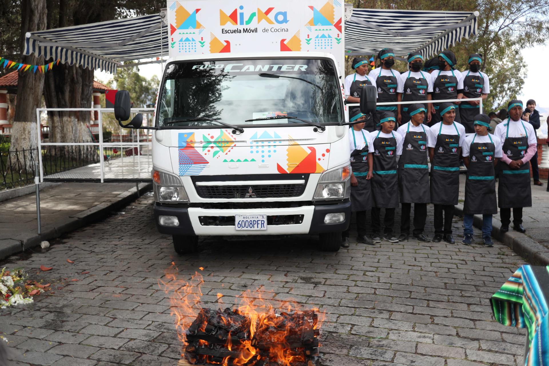 «Miska», las escuelas gastronómicas móviles que llegarán a zonas rurales de Bolivia