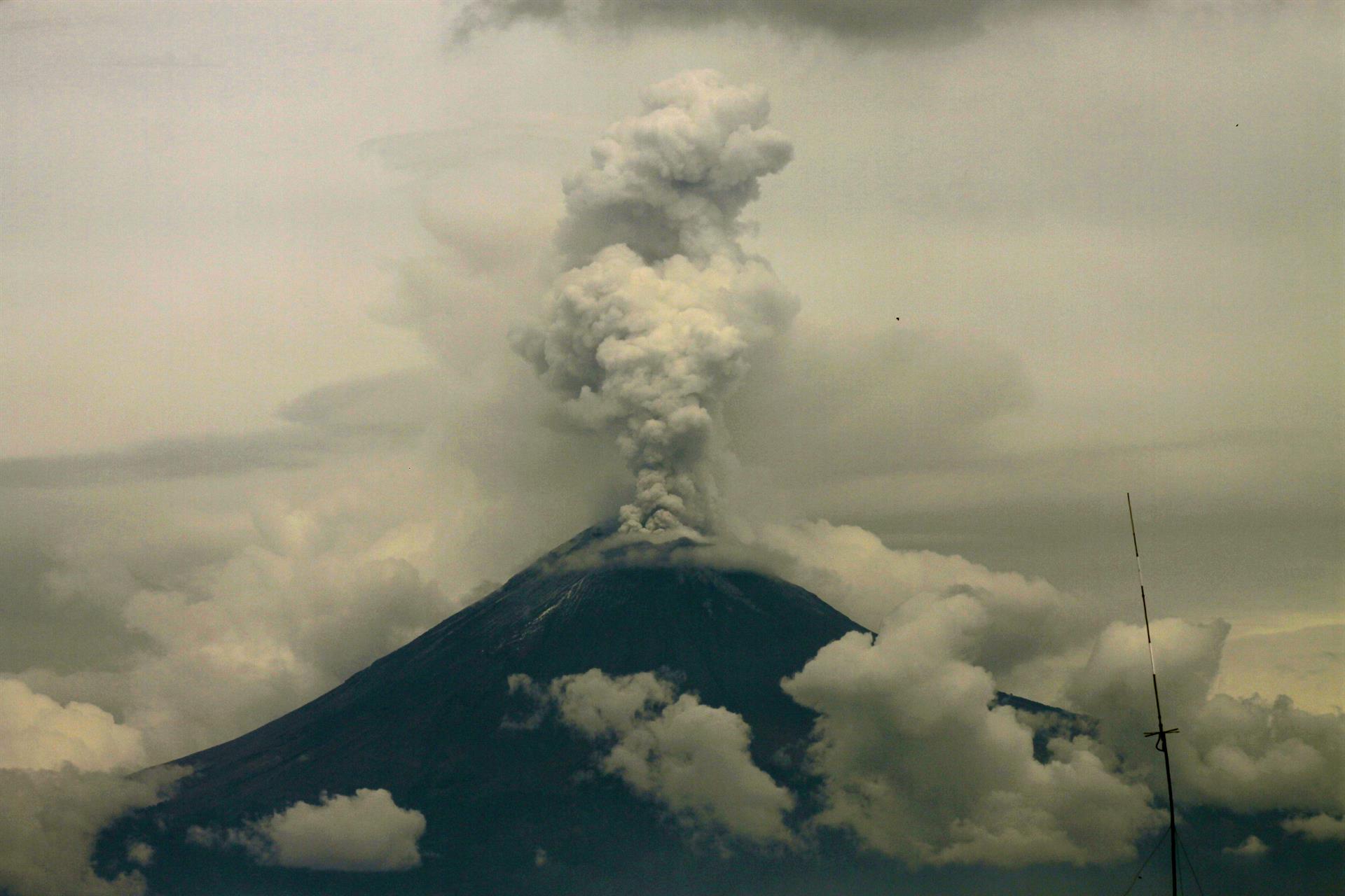 El Popocatépetl, un volcán con actividad creciente