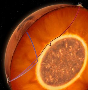 Los datos de la sonda InSight revelan que Marte tiene una capa fundida bajo el manto