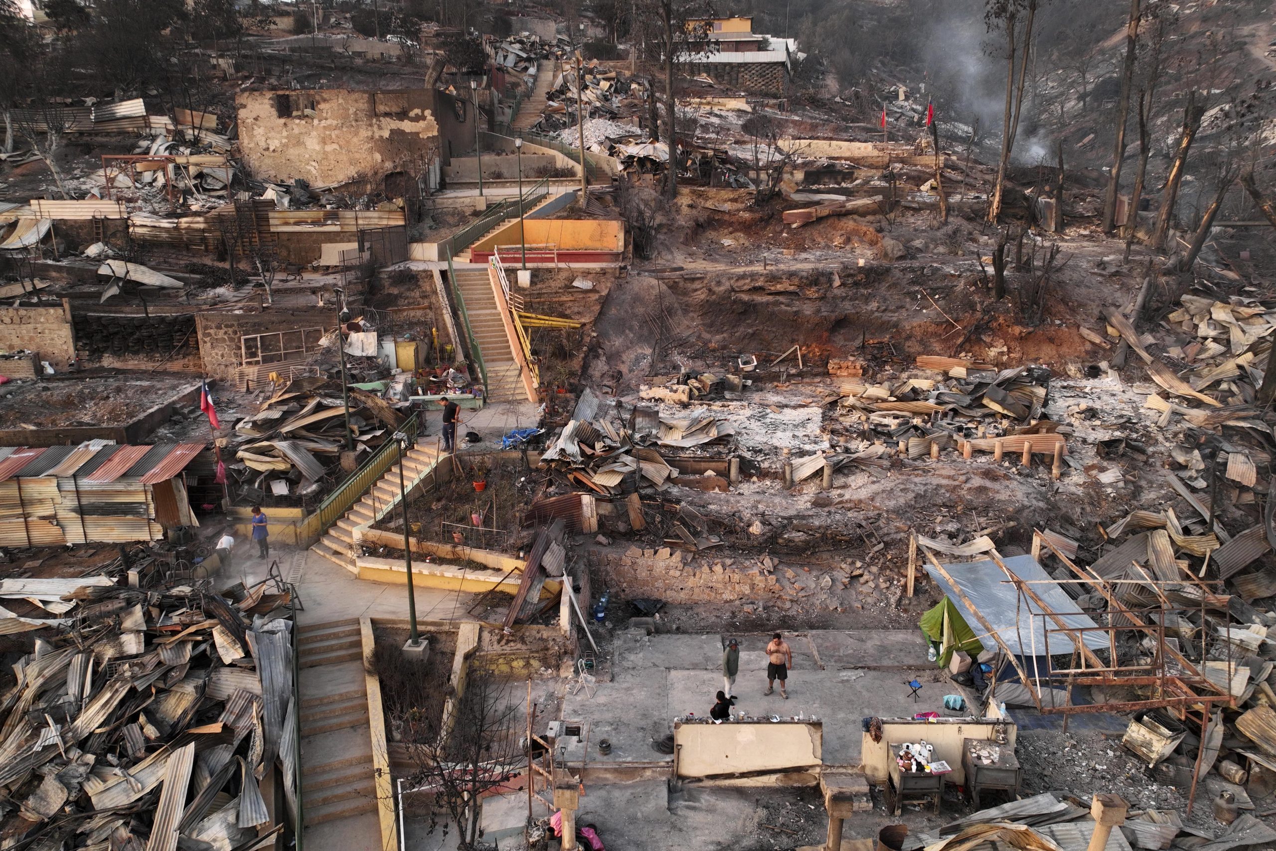 Aumenta a 99 el número de muertos por incendios forestales en Chile