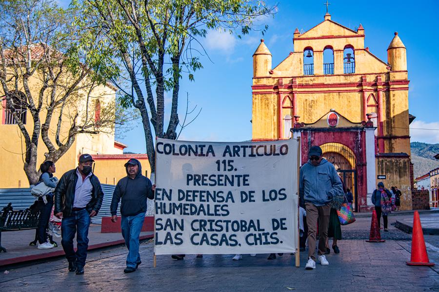 Ambientalistas exigen soluciones contra crisis de humedales en el sur de México