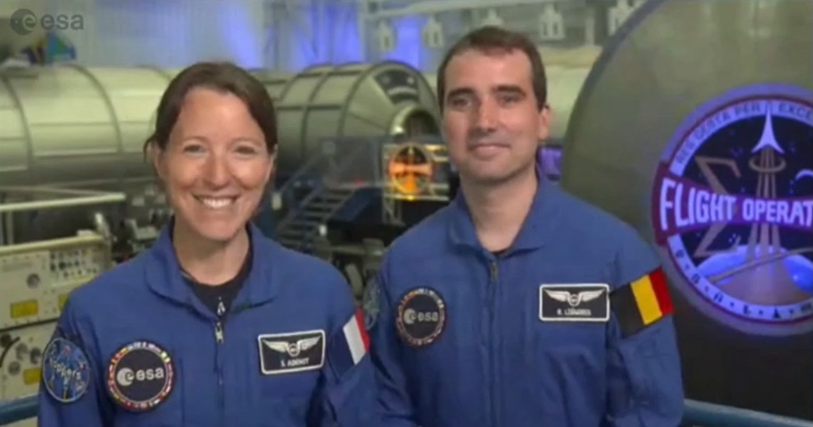 Los astronautas europeos Sophie Adenot y Raphaël Liégeois, primeros de su promoción en viajar al espacio