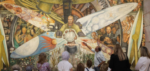 Una exposición revela la historia del mural de Rivera censurado en EEUU